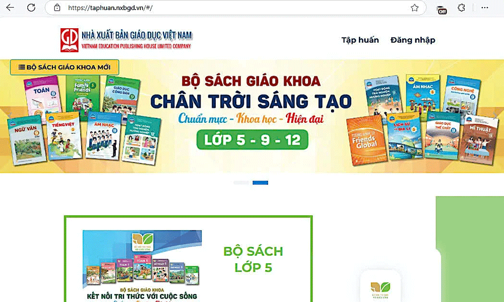  Nhà xuất bản Giáo dục Việt Nam phát hành miễn phí sách giáo khoa điện tử từ lớp 1 - 12