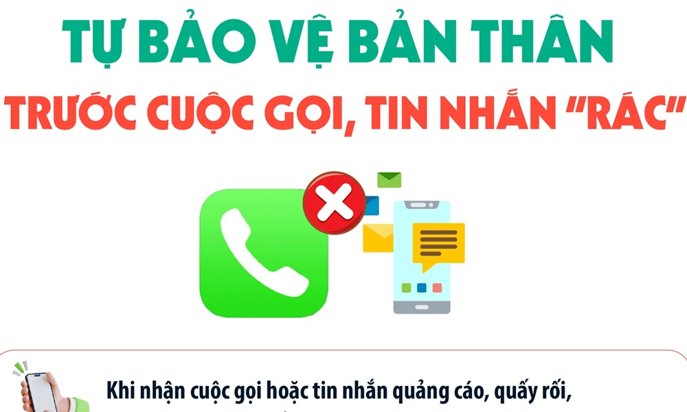  Tự bảo vệ bản thân trước cuộc gọi, tin nhắn "rác"