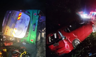 Xe buýt gặp nạn, 15 sinh viên Malaysia thiệt mạng
