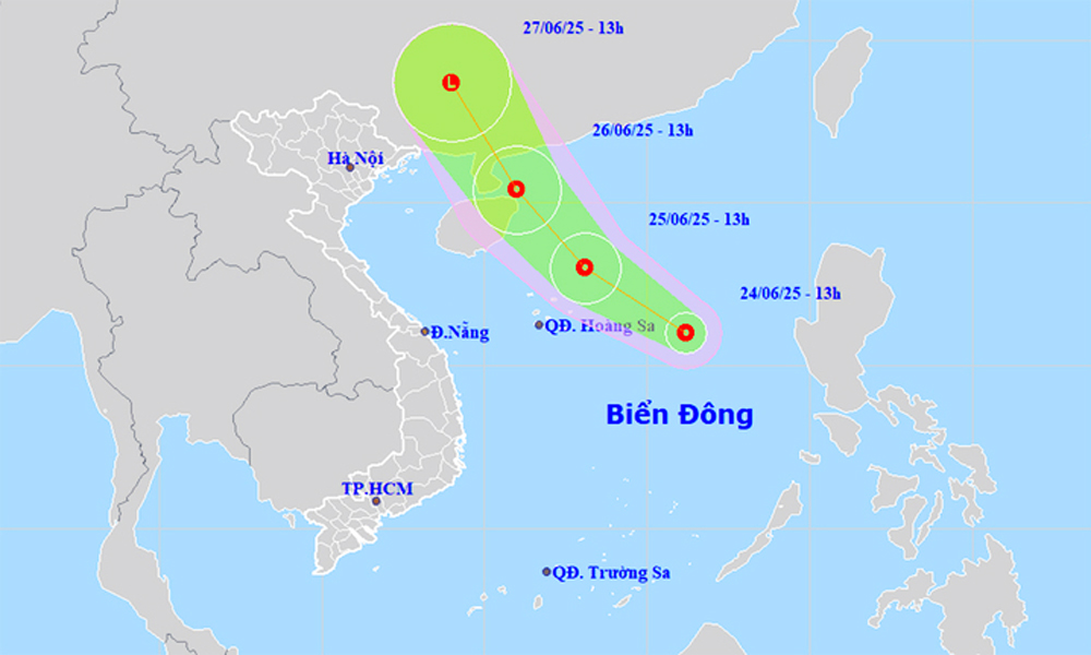  Áp thấp nhiệt đới hình thành trên Biển Đông