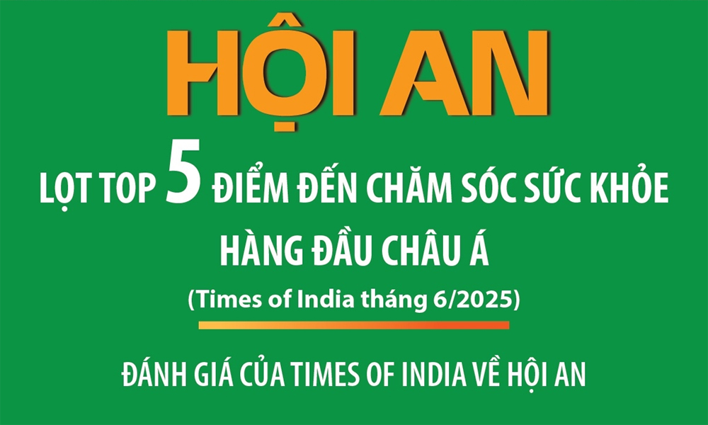  Hội An lọt top 5 điểm đến chăm sóc sức khỏe hàng đầu châu Á