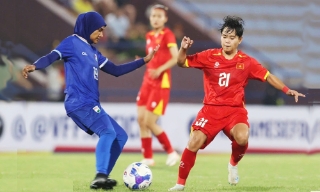 Nữ Việt Nam thắng 7-0 ở vòng loại châu Á