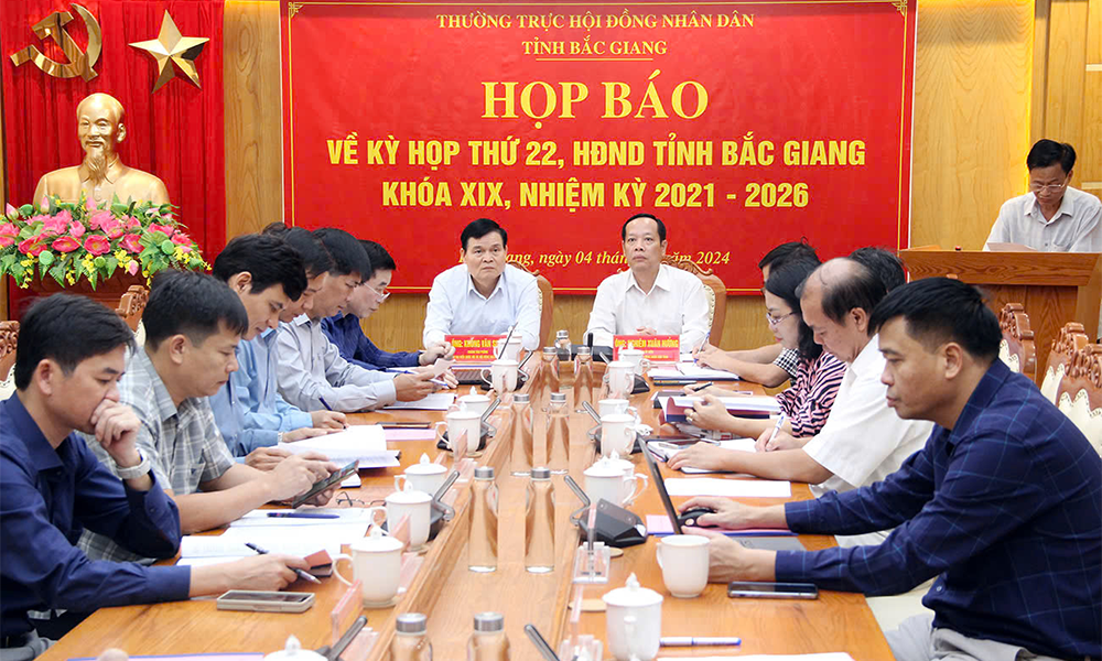  Kỳ họp thứ 22, HĐND tỉnh Bắc Giang khóa XIX diễn ra trong 2 ngày 10 và 11/12