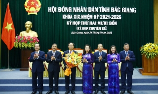 Trưởng Ban Dân vận Tỉnh ủy Phạm Văn Thịnh được bầu giữ chức Phó Chủ tịch UBND tỉnh Bắc Giang