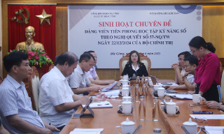 Đảng bộ HĐND tỉnh Bắc Giang sinh hoạt chuyên đề "Đảng viên tiên phong học tập kỹ năng số"