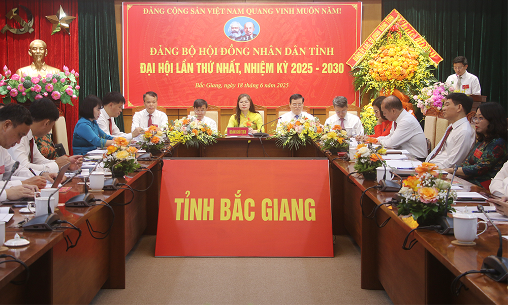  Đảng bộ HĐND tỉnh Bắc Giang tổ chức Đại hội lần thứ I, nhiệm kỳ 2025-2030