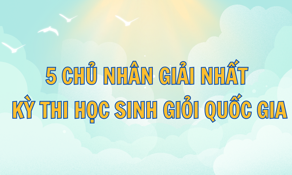  5 chủ nhân giải Nhất kỳ thi học sinh giỏi quốc gia