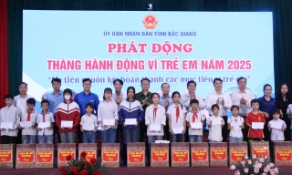 Bắc Giang: Phát động Tháng Hành động vì trẻ em năm 2025