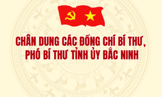 Chân dung các đồng chí Bí thư, Phó Bí thư Tỉnh ủy Bắc Ninh